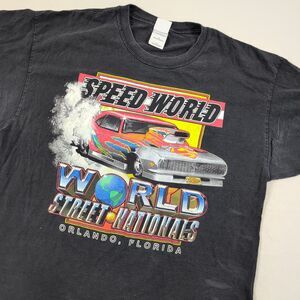 Vintage 2003 Speed World Street Nationals Orlando Florida T Shirt Black Large